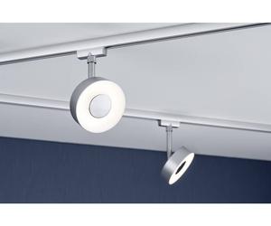 Luminaire sur rail haute tension Paulmann Circle URail LED intégrée 5 W LED chrome (mat)