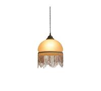 Luminaire Suspendu Abat-Jour à Pampilles en Verre Moderne pour plafonniers E27 Socket Loft Lampe Suspendue avec câble réglable Lustre Mural Lustre Minimaliste Moderne Salle à Manger Lampe de Chambre