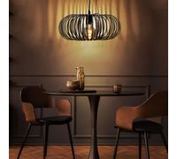Luminaire Suspendu Chambre à Coucher Lampe Antique Métal Cage Gris Couvrir Spot
