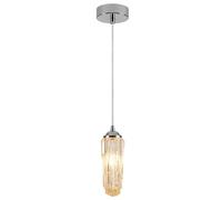 Luminaire suspendu chromé moderne du milieu siècle, plafonnier en verre ambré, lampe suspendue réglable, lustre d'îlot de cuisine nordique, petit éclairage d'intérieur for salon, ferme, salle à manger