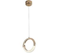 Luminaire Suspendu Circulaire réglable à LED pour l'intérieur, Europe du Nord, tête Unique, Alliage de Zinc