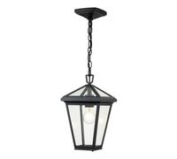 Luminaire Suspendu D'extérieur Terrasse E27 IP44 20,3 Cm Large Noir Vintage