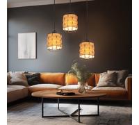 Luminaire Suspendu Éclairage/Lampe de Salon Lampe Hauteur Optique Bois Grille