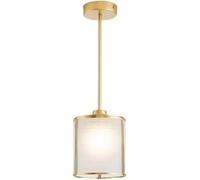 Luminaire Suspendu en Fer forgé et Verre, Cadre en métal, Lampe d'allée Chinoise, Lampe de Plafond Suspendue pour Balcon, Porche, Lampe de Plafond LED à tête Unique, Lampes suspendues