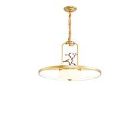 Luminaire Suspendu en Fer forgé et Verre, Cadre en métal, Lampe d'allée Chinoise, Lampe Suspendue au Plafond pour Balcon, Porche, Lampe de Plafond à LED à tête Unique, Verre Blanc L