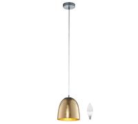 Luminaire suspendu industriel à LED éclairage lampe à pendule opale en verre E14