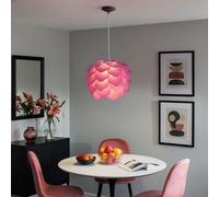 Plafonnier suspension violet salon salle à manger éclairage feuilles fleurs lampe pendule Eglo 92987