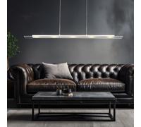 Luminaire Suspendu Lumière pour Salle à Manger Lampe 5 Feux LED Verre Satiné L
