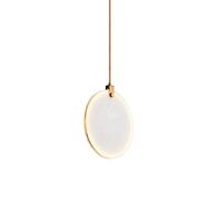 Luminaire suspendu moderne doré rond créatif en métal LED luminaire suspendu 6W imitation marbre abat-jour luminaires suspendus pour chambre à coucher salon plafonnier luminaire suspendu interesting