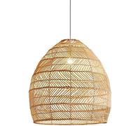 Luminaire Suspendu Rttn en Osier Rttn Lmp Shedes Weve Suspension Lumineuse Style Rustique Vintage Plafonniers Suspension Luminaires De Salle à Manger Resturnt, 60cm