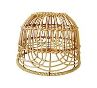 Luminaire Suspension Abat Jour Abat-jour En Rotin Vintage For Lampe, Luminaire Décoratif D'intérieur, Idéal For Une Chambre À Coucher, Un Salon, Une Salle À Manger Ou Une Suspension(Brown)