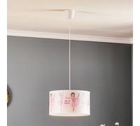 Luminaire suspension enfant Print M Duolla, dimmable, violet / rose, Chambre d'enfant, Matière Plastique, Jeunes / étudiants, Suspension
