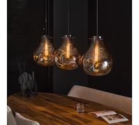Luminaire suspension moderne en verre chromé TEDDY.