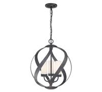 Luminaire Suspension Plafonnier Éclairage D'Extérieur Balcon Verre Acier IP44