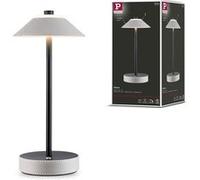 Paulmann lamp à poser mobile Pellini LED White dim 3W USBC Beige Cuir PU Métal 71174