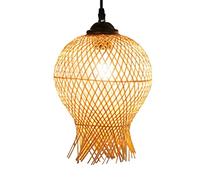 Luminaires de Cuisine, plafonnier LED à intensité Variable, Suspension Moderne, 1 pièce, Suspension en Bambou tissé à la Main, Panier à Poissons, Lust