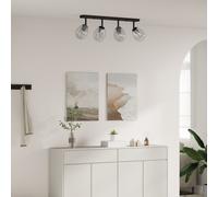Luminaires de plafond vidaXL avec abat-jour en verre réglable Anthracite E27
