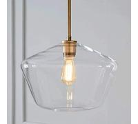 Luminaires industriels en verre transparent, luminaires suspendus Compatible with loft, bar, lustre, salon, salle à manger, miroir avant,lumières suspendues