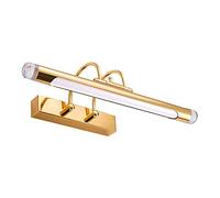 Luminaires LED pour Miroir de Salle de Bain, Applique Murale rotative en métal doré, éclairage pour Miroir de Toilette, éclairage pour Miroir de Salle de Bain [Classe énergétique A+]