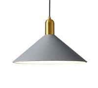 Luminaires Plafond Monture à Chasse d'eau, pendante métal en Forme Chapeau, Style Minimaliste français, décoration Bureau Cuisine de Salle d'étude (Gris)