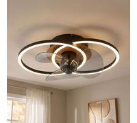 Luminaires Plafond Ventilateur de Salon LED Télécommande Dimmable L 42 CM