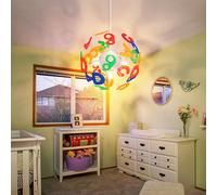 Luminaires pour Enfants Lampe Suspendue Spielzimmerlampe Abc 4 Flammes H 120 CM