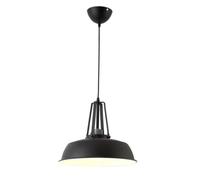 Luminaires Suspendus industriels en Blanc pour Salon E26, Lampe de Grange Suspendue, Lampe de Bureau contemporaine, éclairage de Plafond Suspendu d'intérieur Nordique, Lampe Suspendue de Couloir