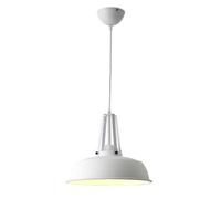 Luminaires Suspendus industriels en Blanc pour Salon E26, Lampe de Grange Suspendue, Lampe de Bureau contemporaine, éclairage de Plafond Suspendu d'intérieur Nordique, Lampe Suspendue de Couloir