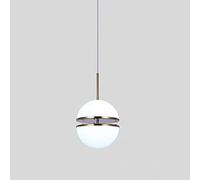 Luminaires Suspendus, Lampes suspendues LED minimalistes Modernes Nordiques avec Deux Demi-Cercles, Lampe de Chevet pour Chambre à Coucher, Petite Lampe Boule en Acrylique, Hauteur réglable