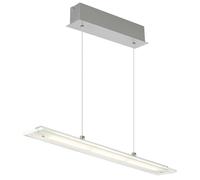 Luminaires Suspendus LED En Métal Nickel Avec Verre Dimmable H 150 Cm