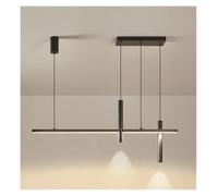 Luminaires Suspendus Led Modernes Pour Cuisine Et Salle À Manger, Éclairage Nordique Élégant Pour Îlot Central, Lampes de Plafond Élégantes Pour Salon, Décoration Intérieure Contemporaine/Noir