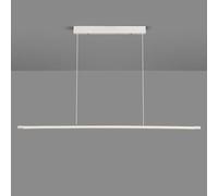 Luminaires Suspendus Linéaires à LED, Suspension Moderne à Intensité Variable avec Télécommande, Lumières D’îlot pour Cuisine, Salle à Manger, Salon, Bureau, Bar, White, 90cm