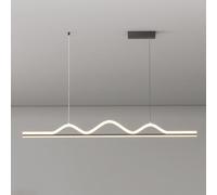 Luminaires Suspendus Linéaires Modernes À Led, Intensité Variable 3000K-6000K, Pour Salle À Manger, Au-Dessus de La Table, Longueur 120 Cm (47,24 Pouces), Style Minimaliste Pour Restaurant./Sombre