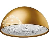 Luminaires suspendus modernes, design minimaliste, suspension à câble, convient pour 15-30 mètres carrés, couleur or, diamètre 60cm