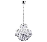 Luminaires Suspendus, plafonnier LED Branch 3 Lustre Downlight Métal Plaqué Verre Cristal G9 25W