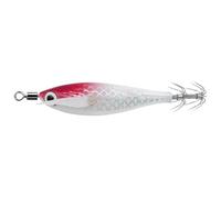 Luminal Squid Hook Squid Fishing Lure Double Crochet seiche attirant Le leurre avec des Yeux 3D Brillance dans l'appât de calmar Sombre pour l'eau Douce et Le Blanc Rouge