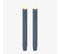 Luminara - Bougie conique sans flamme à piles - Spring Lake - Lot de 2 - 1 x 9,75 - Flamme vacillante LED - Sans danger pour la maison, les enfants et les animaux domestiques