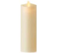 Luminara Bougie LED sans flamme d'intérieur Ivoire 5,08 cm x 15,49 cm Fonctionne avec piles Flamme vacillante Cire coulée à la main Télécommande