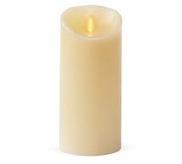 Luminara Bougie pilier d'intérieur Ivoire 8,89 cm par 17,78 cm Bougie LED à piles Bougies sans flamme Bougies à piles Décoration d'intérieur