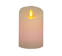 Luminara Bougie sans flamme LED à changement de couleur avec télécommande à 18 boutons, bord festonné, cire véritable, non parfumée (7,6 x 11,4 cm)