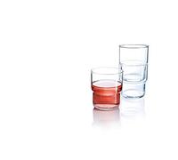 Luminarc - 3 Gobelets Funambule - Verres Empilables et Robustes - Verre Trempé - Fabrication en France - Contenance 27 cl