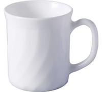 Luminarc 68978 Trianon Gobelet à café, 290ml, H 9cm, verre opalin, blanc (1 pièce)