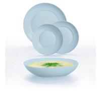 Luminarc Apy Paradise Vaisselle Opale 18 pièces 6 personnes Opale Passe au micro-ondes Passe au réfrigérateur empilable Bleu