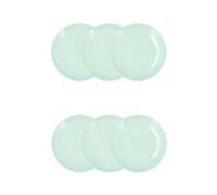 Luminarc Apy Paradise Verde Set de 6 assiettes à dessert Opale 18 cm Opale Passe au micro-ondes et au réfrigérateur empilable