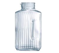 Luminarc Arcoroc Quadro Frigo Pichet avec couvercle en plastique blanc 2l, 1 Pichet