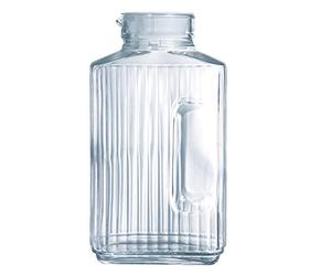 Luminarc Arcoroc Quadro Frigo Pichet avec couvercle en plastique blanc 2l, 1 Pichet