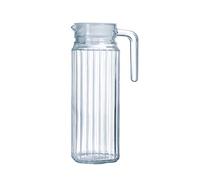 Luminarc Arcoroc Quadro Frigo Pichet avec un couvercle 110cl, 1 Pichet, Blanc