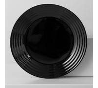 Assiette dessert Harena Noir - verre trempé extra résistant Luminarc