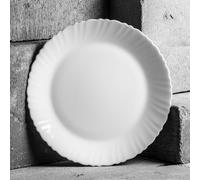 Luminarc Assiette plate, blanche, ronde, 25 cm, Feston Assiette plate