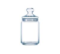 Luminarc - Bocal en Verre Club - Look Vintage - Pot à Fermeture Hermétique - Conservation Produits Secs - 100% Sain pour les Aliments - Sans Bisphénol A - Passe au Lave-Vaisselle - Contenance 1 l